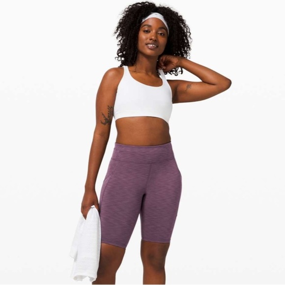 Lululemon Invigorate High-Rise Short 10” Heathered Black Currant Size 2 - Picture 1 of 10